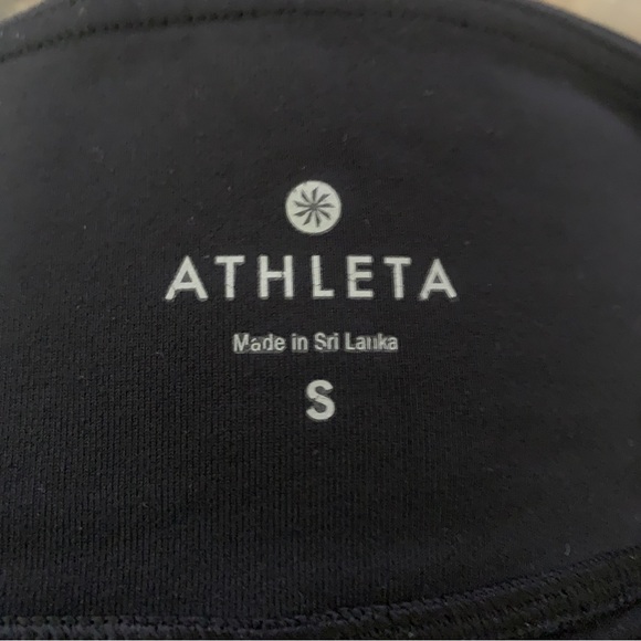 Athleta Leggings Small Capris Black Lattice Mind Over Matter - Picture 7 of 8